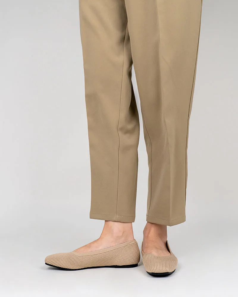 Minimalist Solid Color V-Cut Ballet Flats