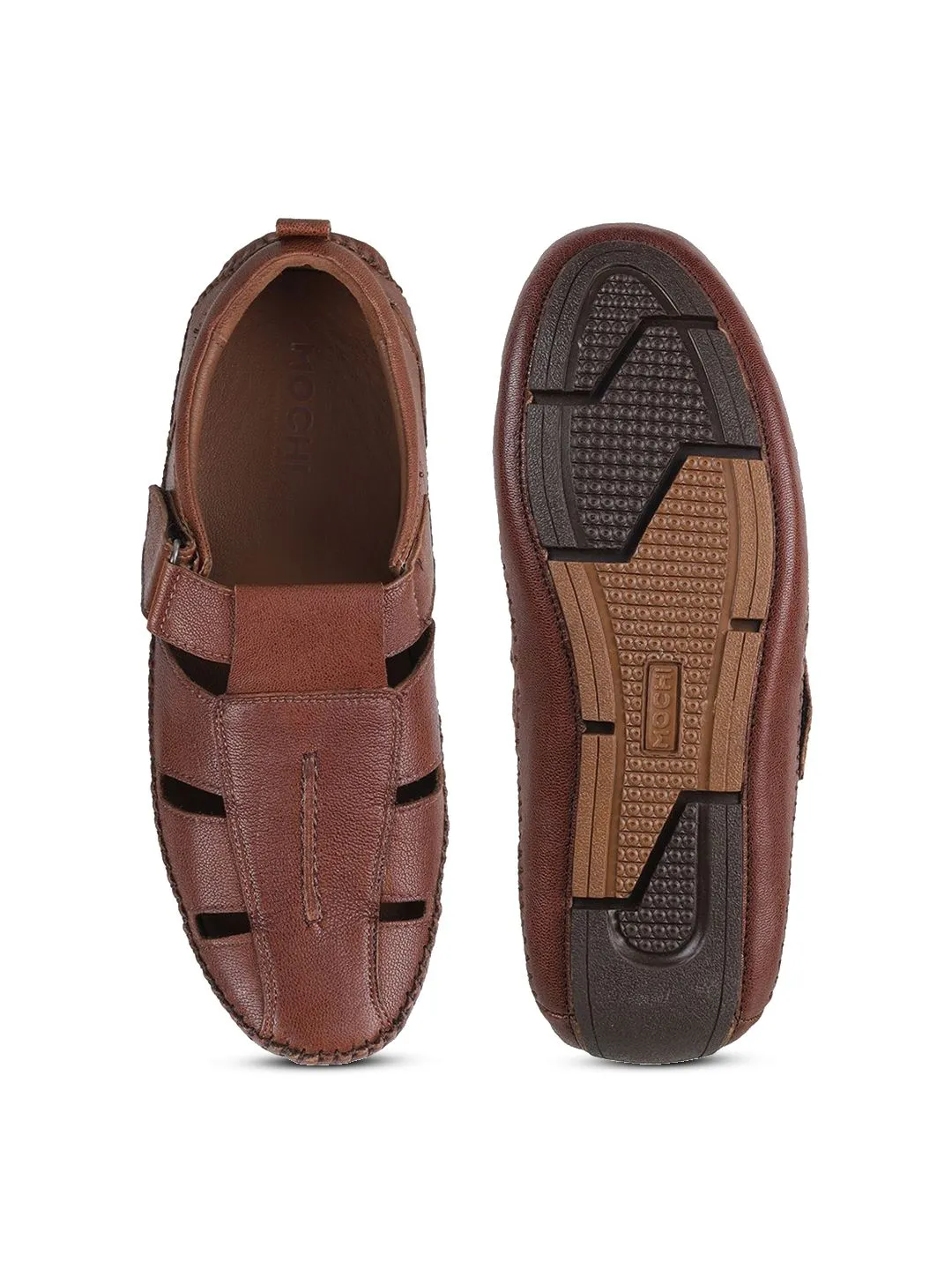 Mochi Men Leather Fisherman Sandals