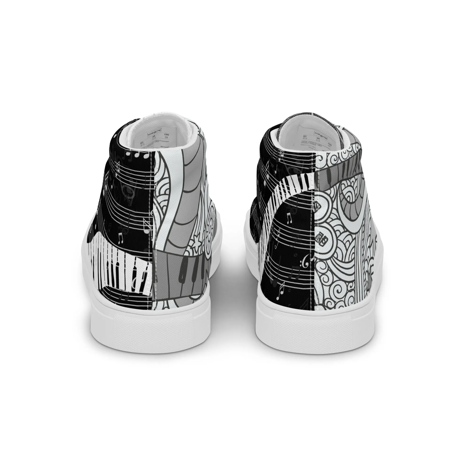 Music Lover Women's High Top Custom Sneakers