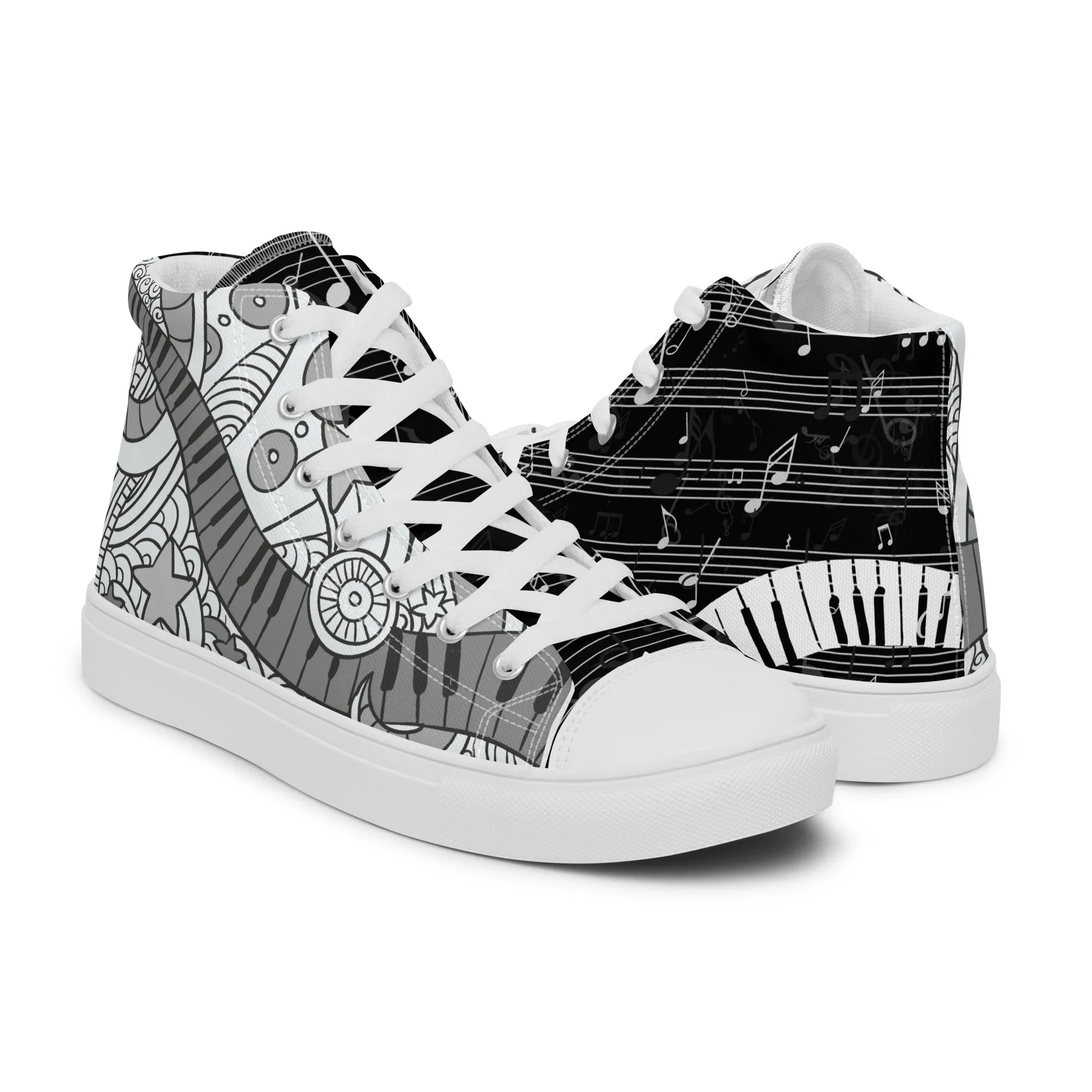 Music Lover Women's High Top Custom Sneakers