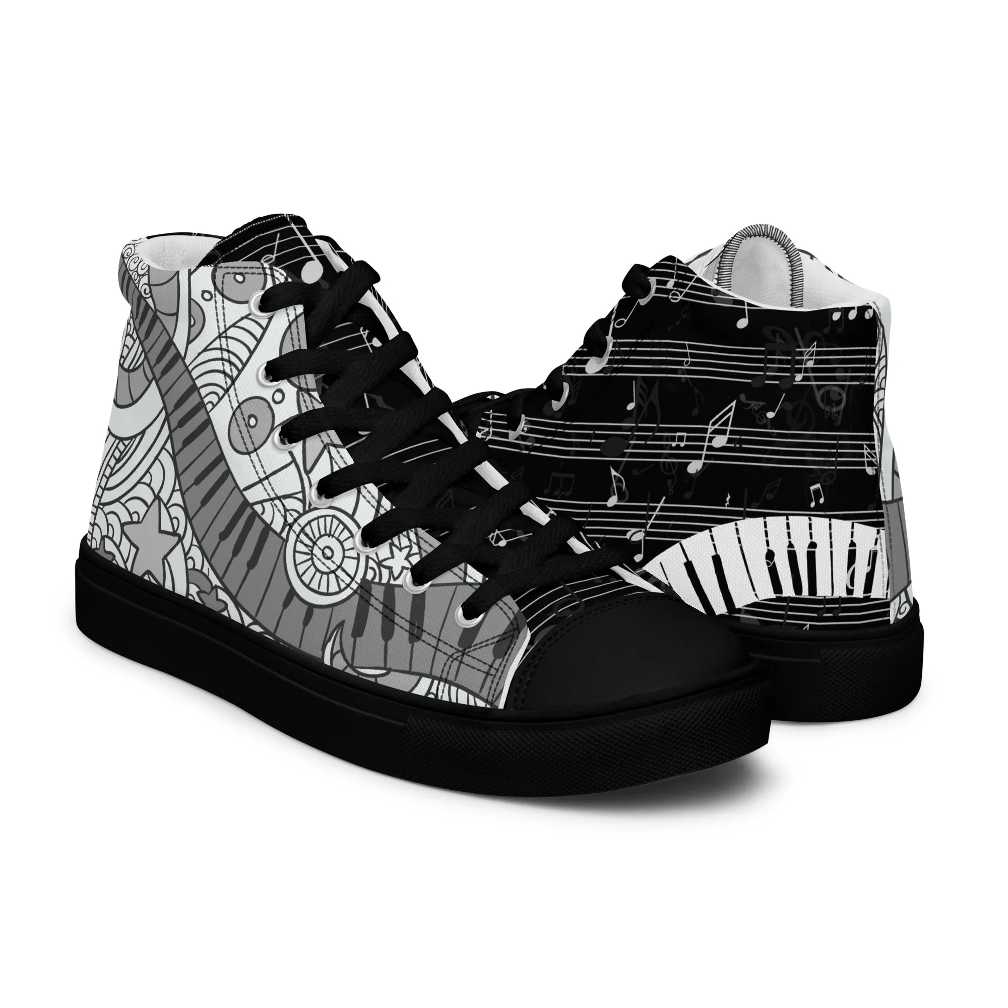 Music Lover Women's High Top Custom Sneakers