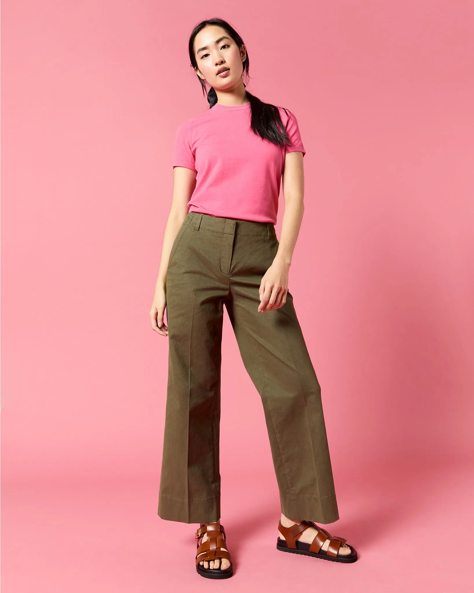 Natalie Sandal in Tan Leather