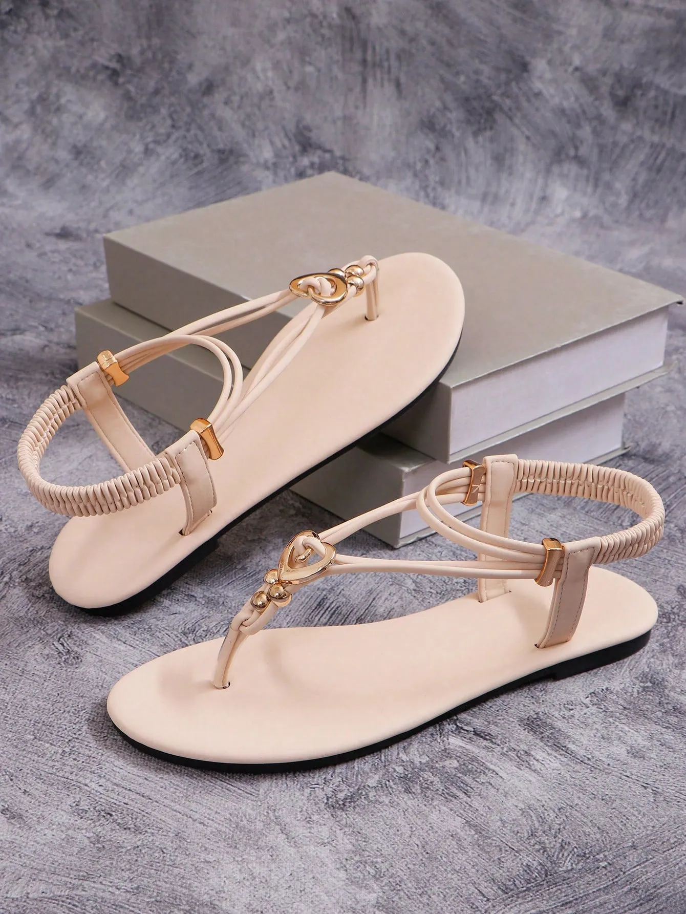Non-Slip Toe Post Flip Flops, Women's Casual Outside Wear Shoes For All Seasons
