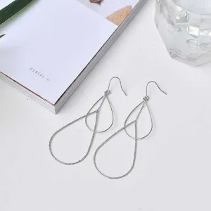 Nordic Minimalist Fashion Water Drops Earrings In Blown Shape For Girls Price For One Pair