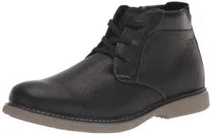 Nunn Bush Men's Otto Plain Toe Chukka Lightweight Leather Suede Water Resistant Boot, Black, 7