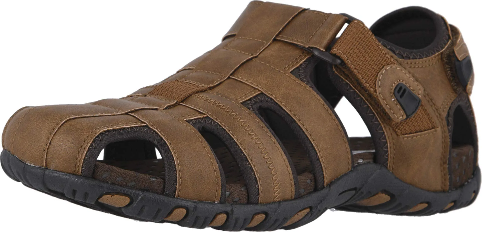 Nunn Bush Men's Rio Bravo Fisherman Closed Toe Outdoor Sandal, Tan, 8