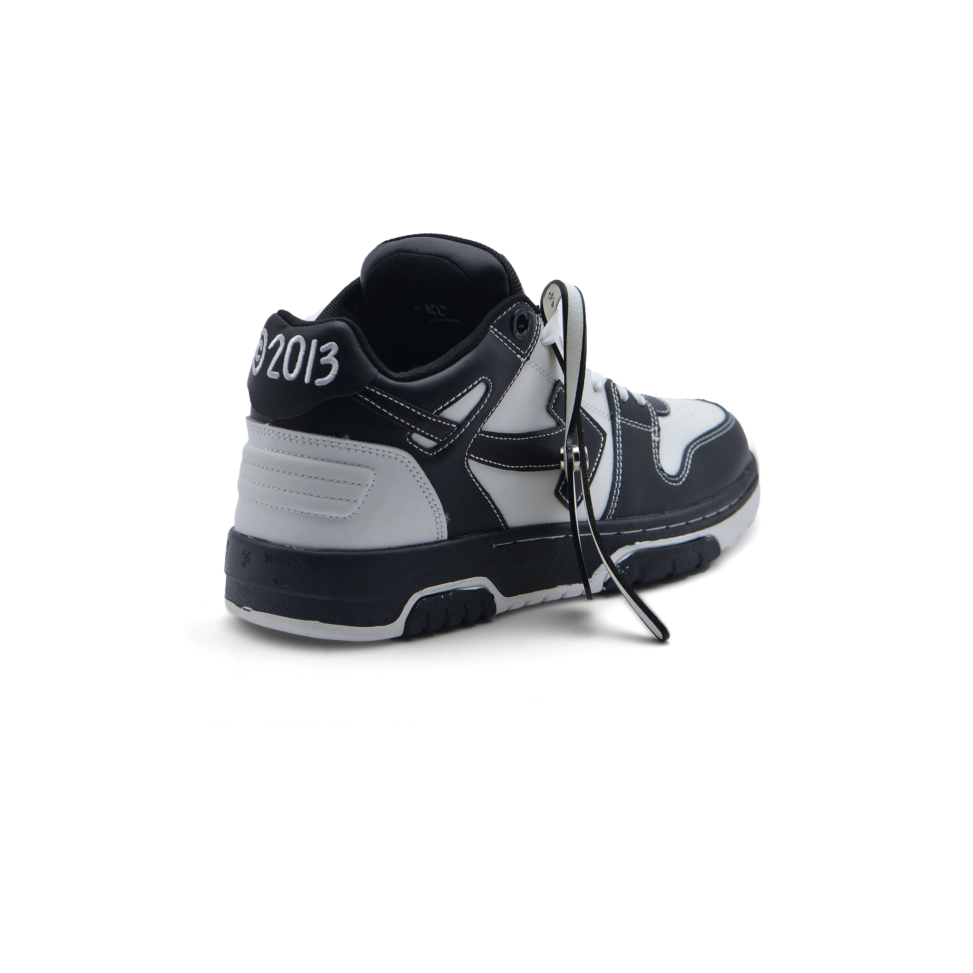 Off-White Logic Out Of Office Lace-Up Sneakers 189S25-M Black