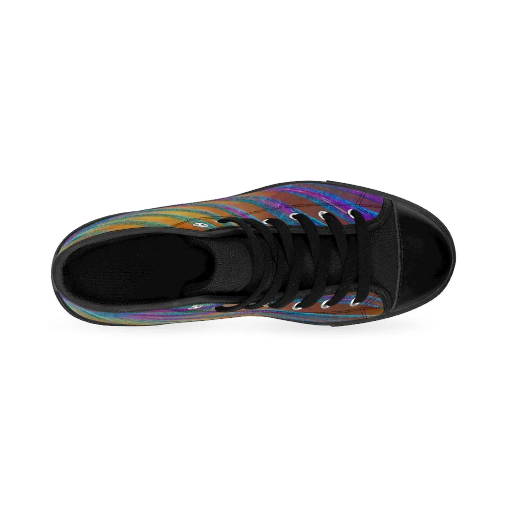 Parrotfish Fin Men's High-top Sneakers