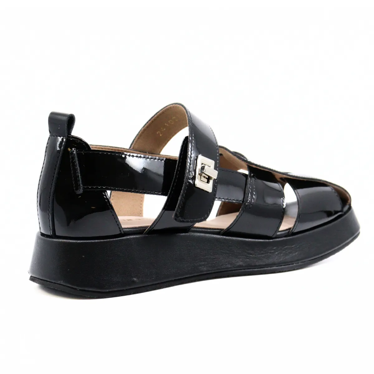 Patty Lock Sandal Black