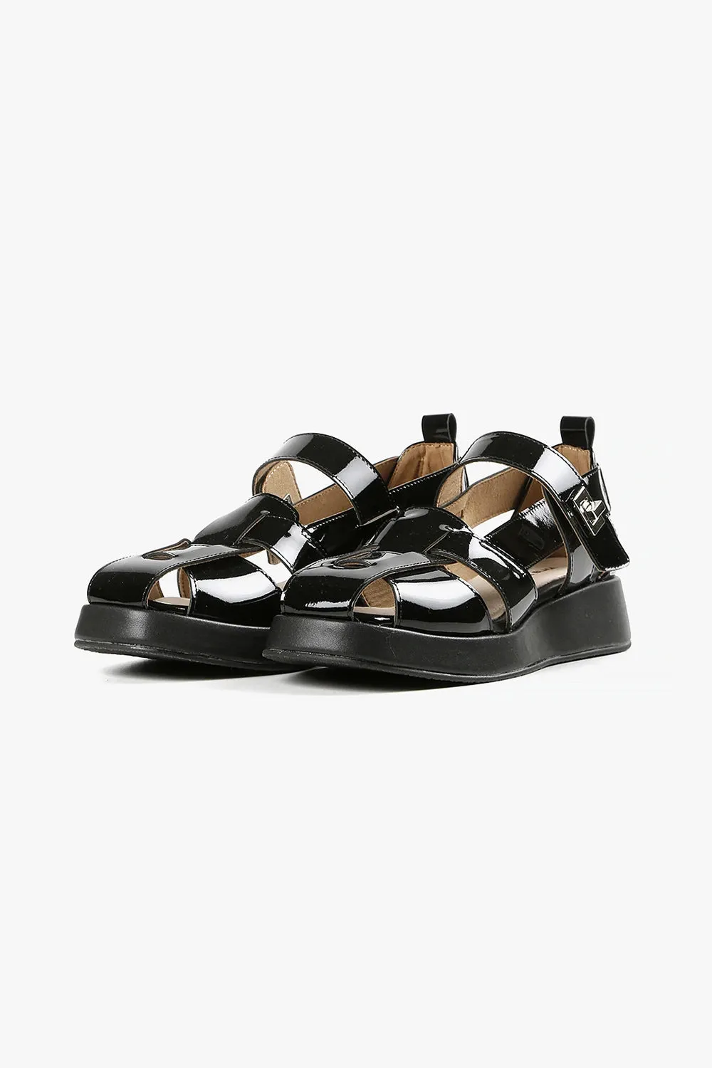 Patty Lock Sandal Black