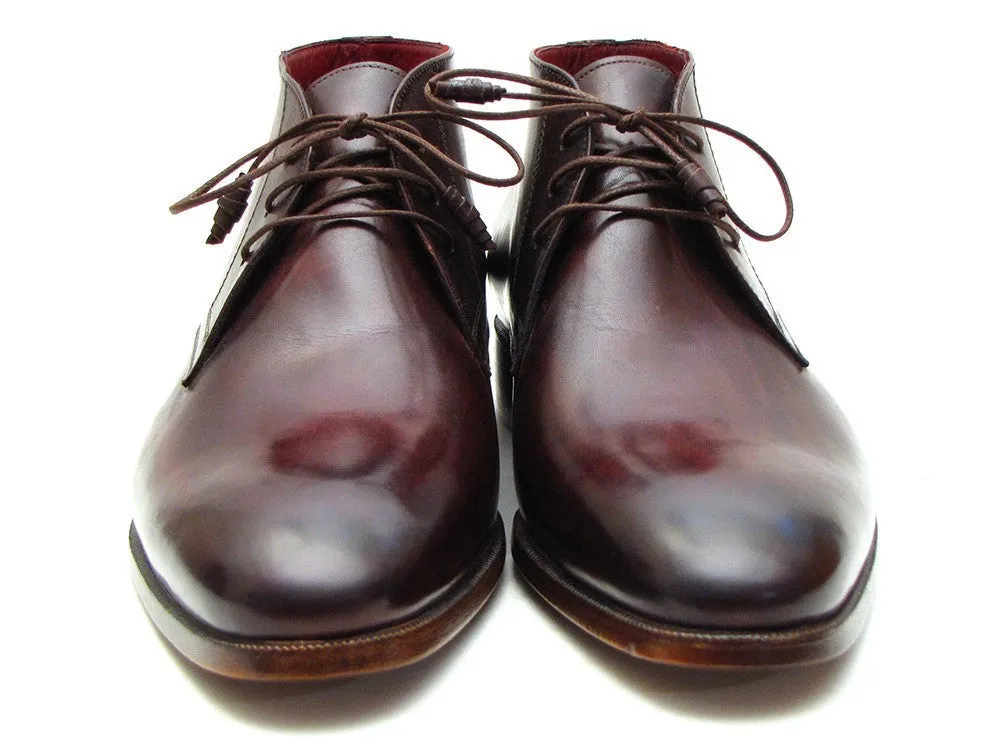 Paul Parkman Handmade Chukka Boots Bordeaux/Brown