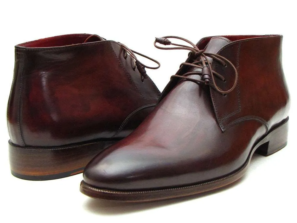 Paul Parkman Handmade Chukka Boots Bordeaux/Brown