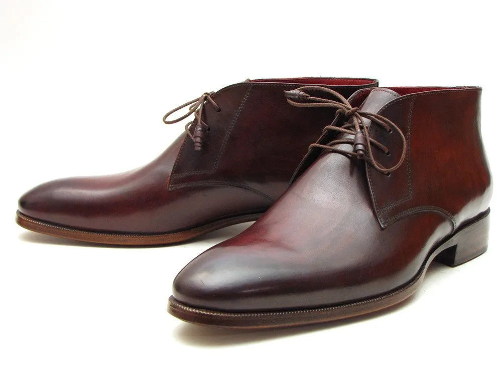 Paul Parkman Handmade Chukka Boots Bordeaux/Brown