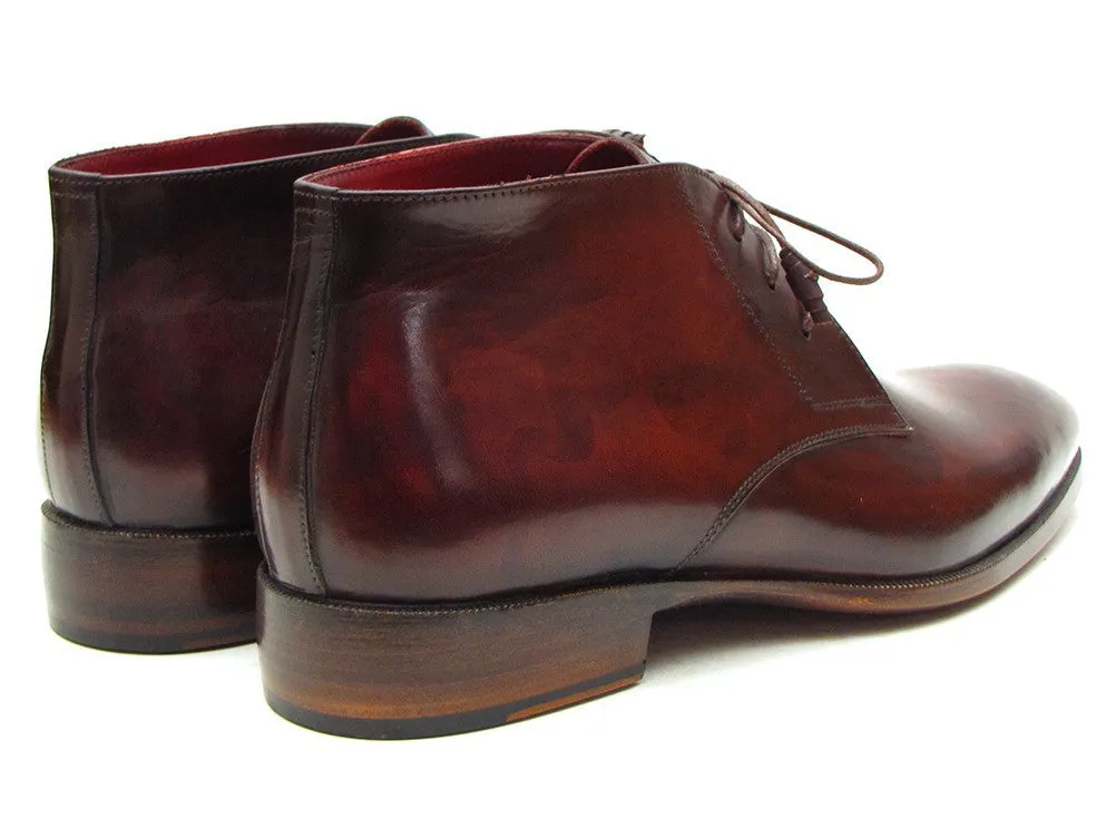 Paul Parkman Handmade Chukka Boots Bordeaux/Brown