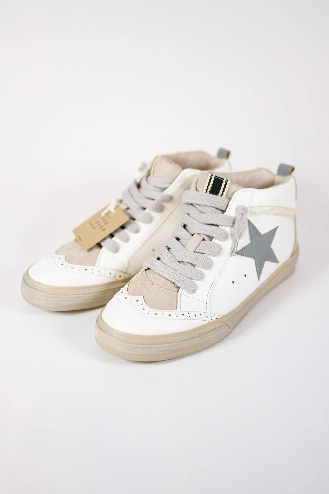 Paulina Slate Blue High Top Sneakers