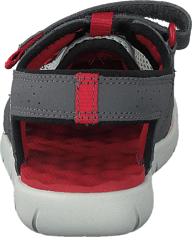 Perkins Row Fisherman Dark Grey/red