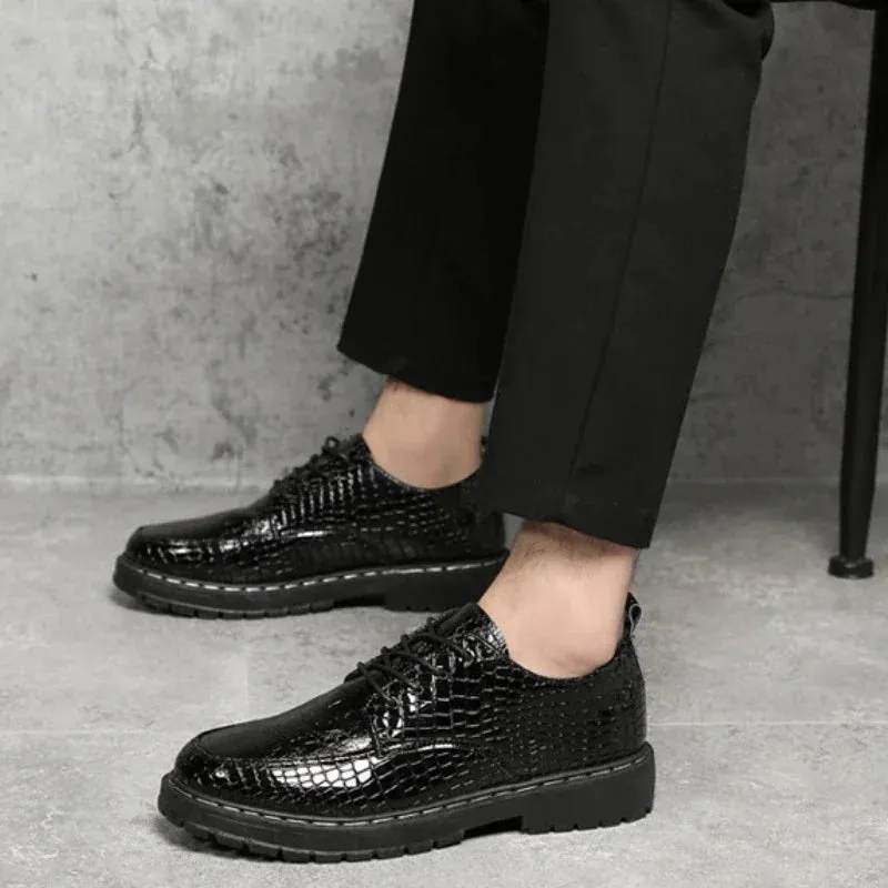PrimeCraft Crocodile Grain Business-Schuhe