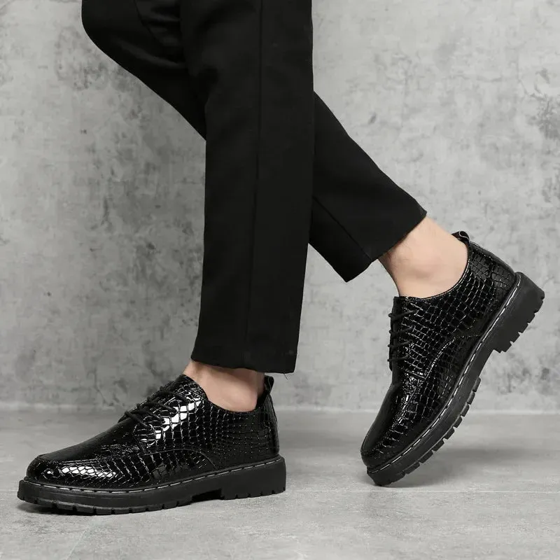 PrimeCraft Crocodile Grain Business-Schuhe