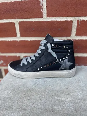 "Riri Black" Shu Shop High Top Sneaker