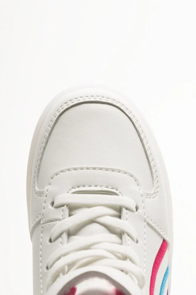 Rainbow High Top Sneakers White
