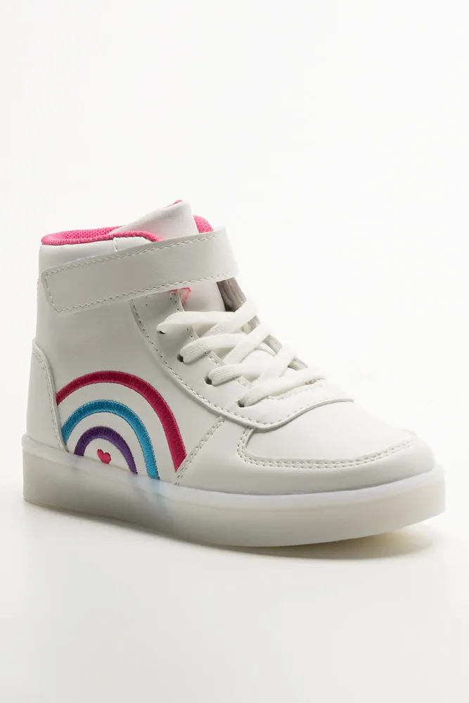 Rainbow High Top Sneakers White