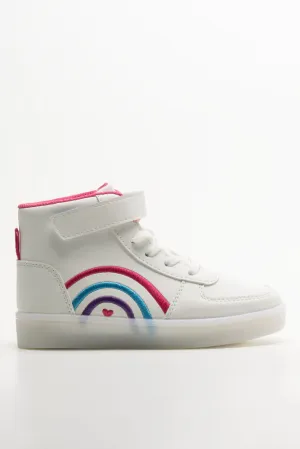 Rainbow High Top Sneakers White