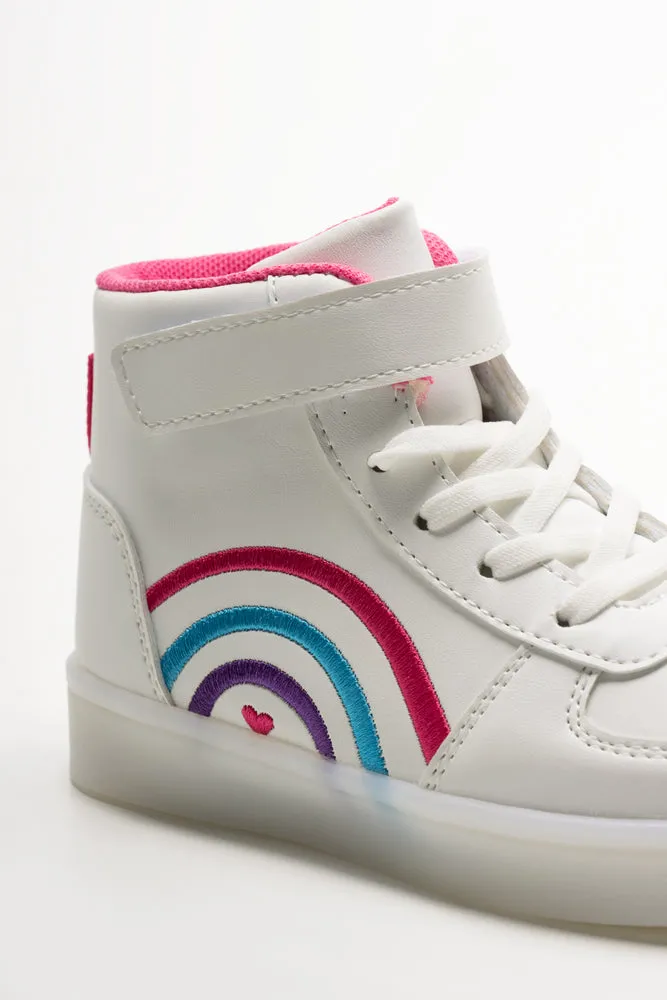 Rainbow High Top Sneakers White