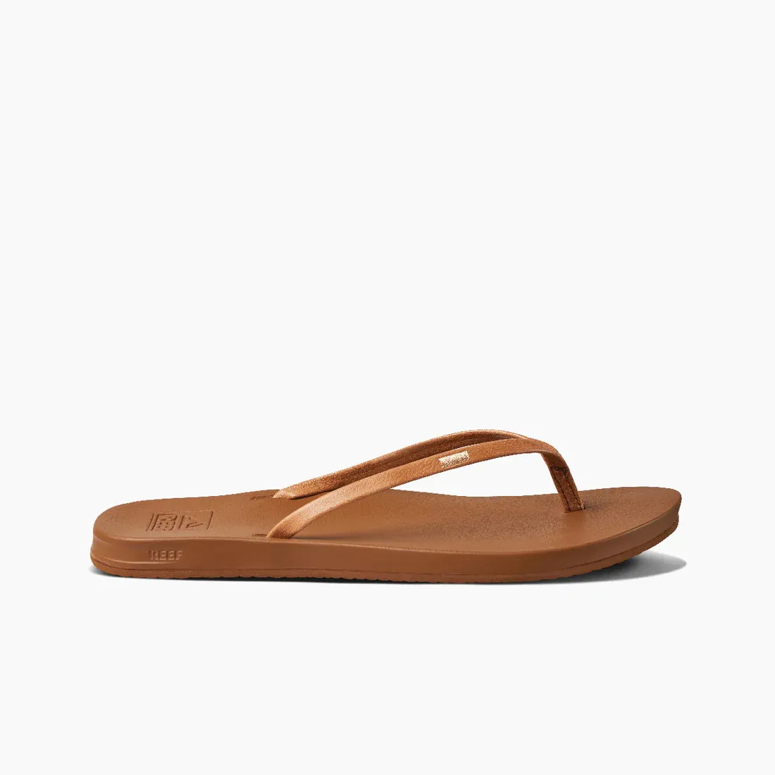 Reef Womens Cushion Slim Natural Sandal