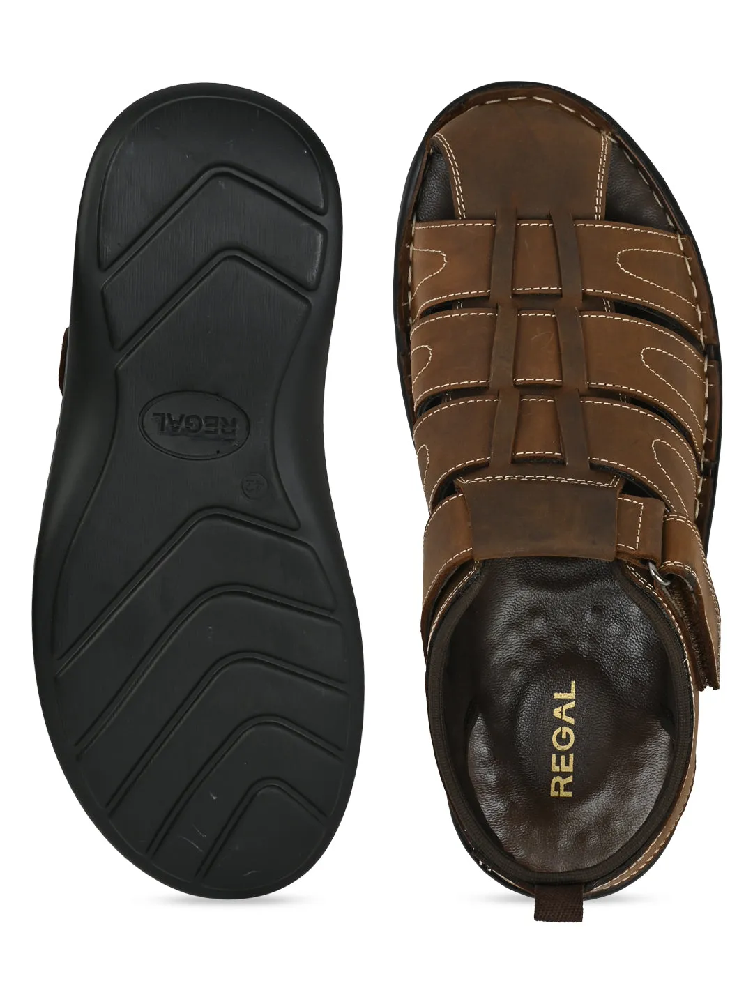 Regal Tan Men Fishermen Sandals