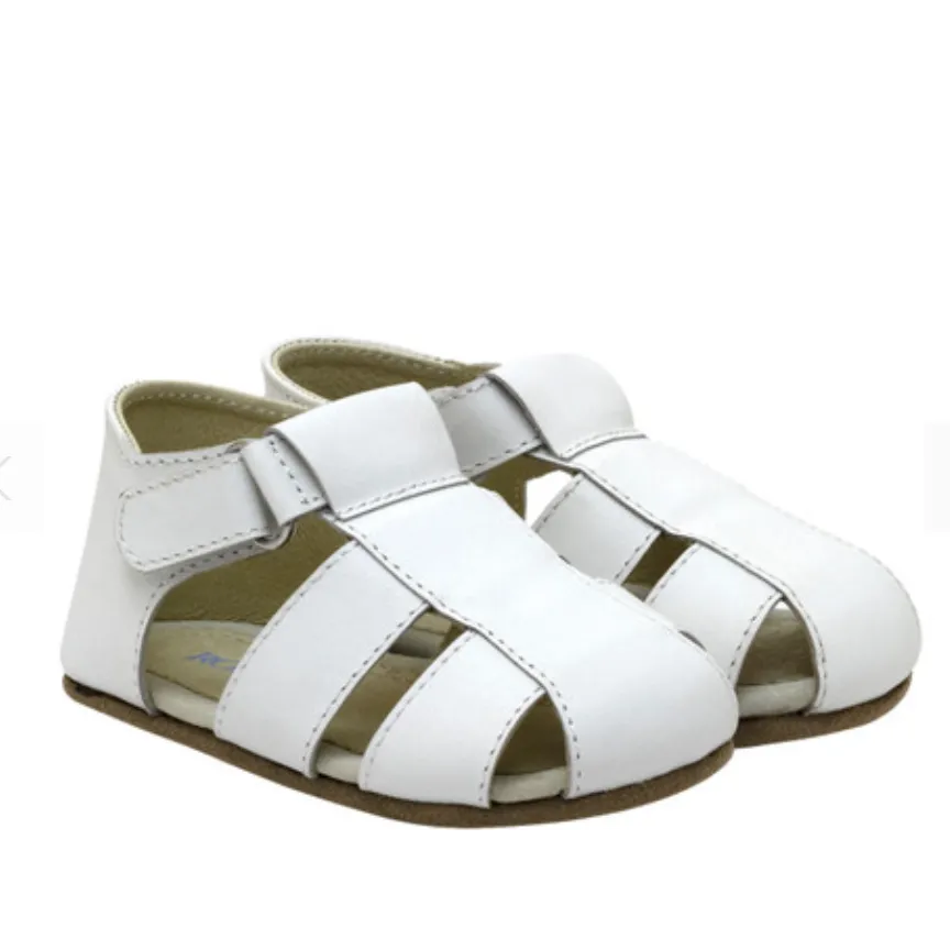 Robeez Lacey First Kick Sandal - White
