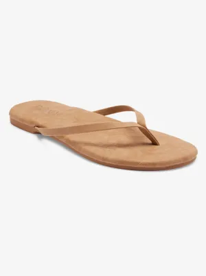 Roxy Womens Gabbie Flip-Flops Sandals - Tan