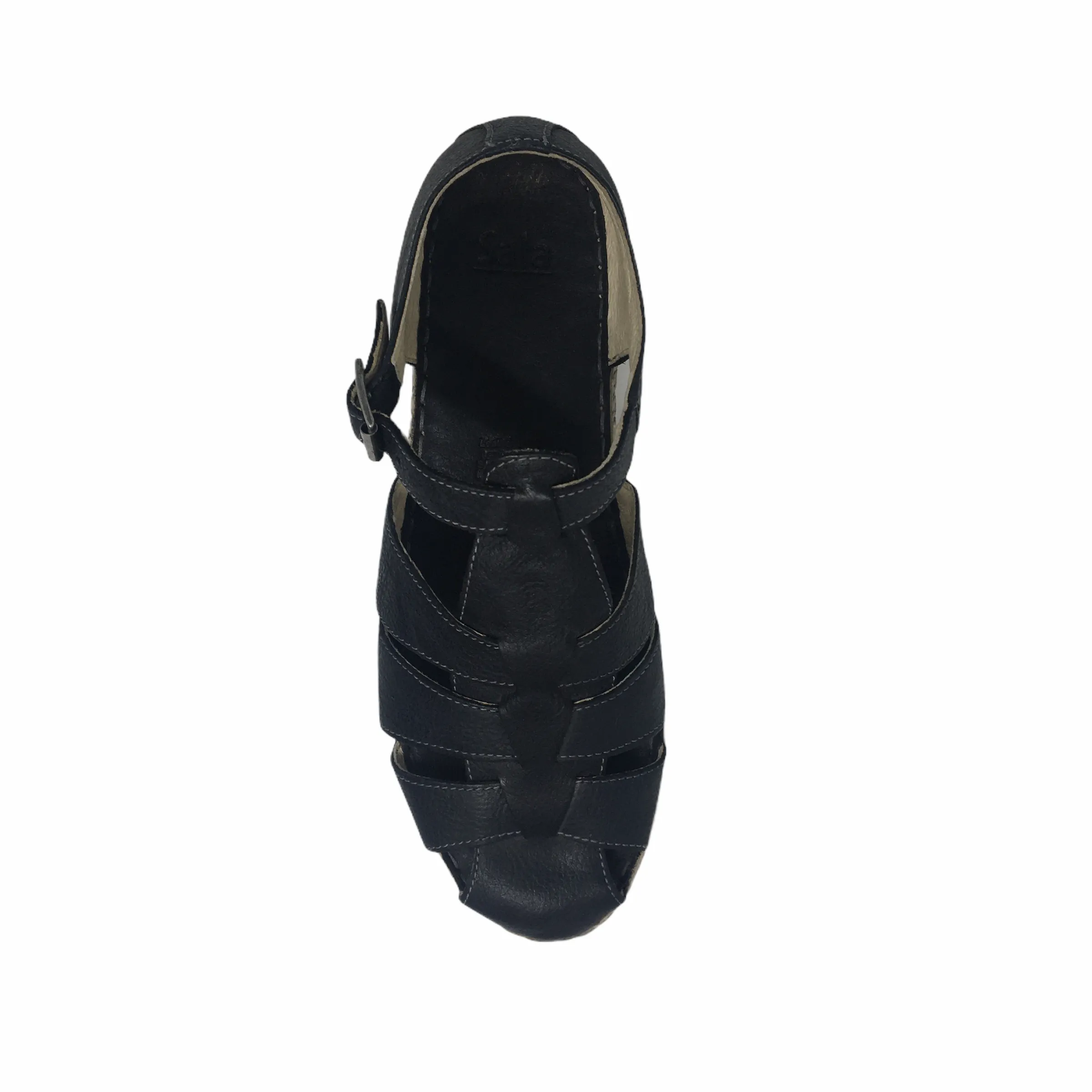Sala Eddie Fisherman Leather Sandal ~ Black ~ Taupe ~ White