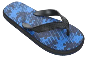 Sandals Boys Flip Flop Galactic Honeycomb Insole Sandal, Blue, Green
