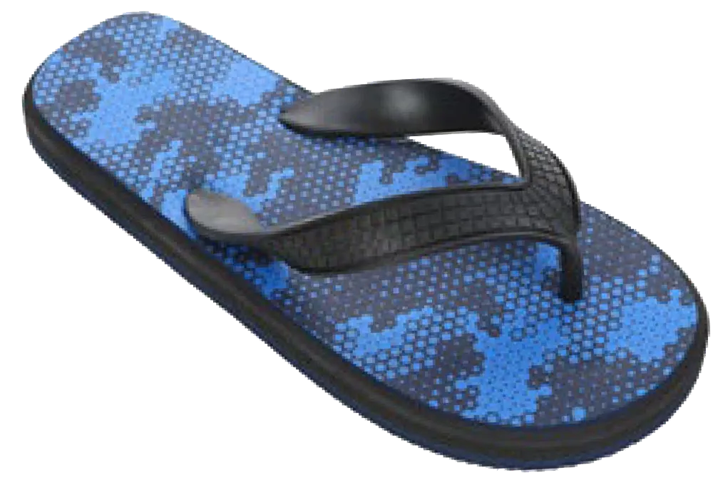 Sandals Boys Flip Flop Galactic Honeycomb Insole Sandal, Blue, Green