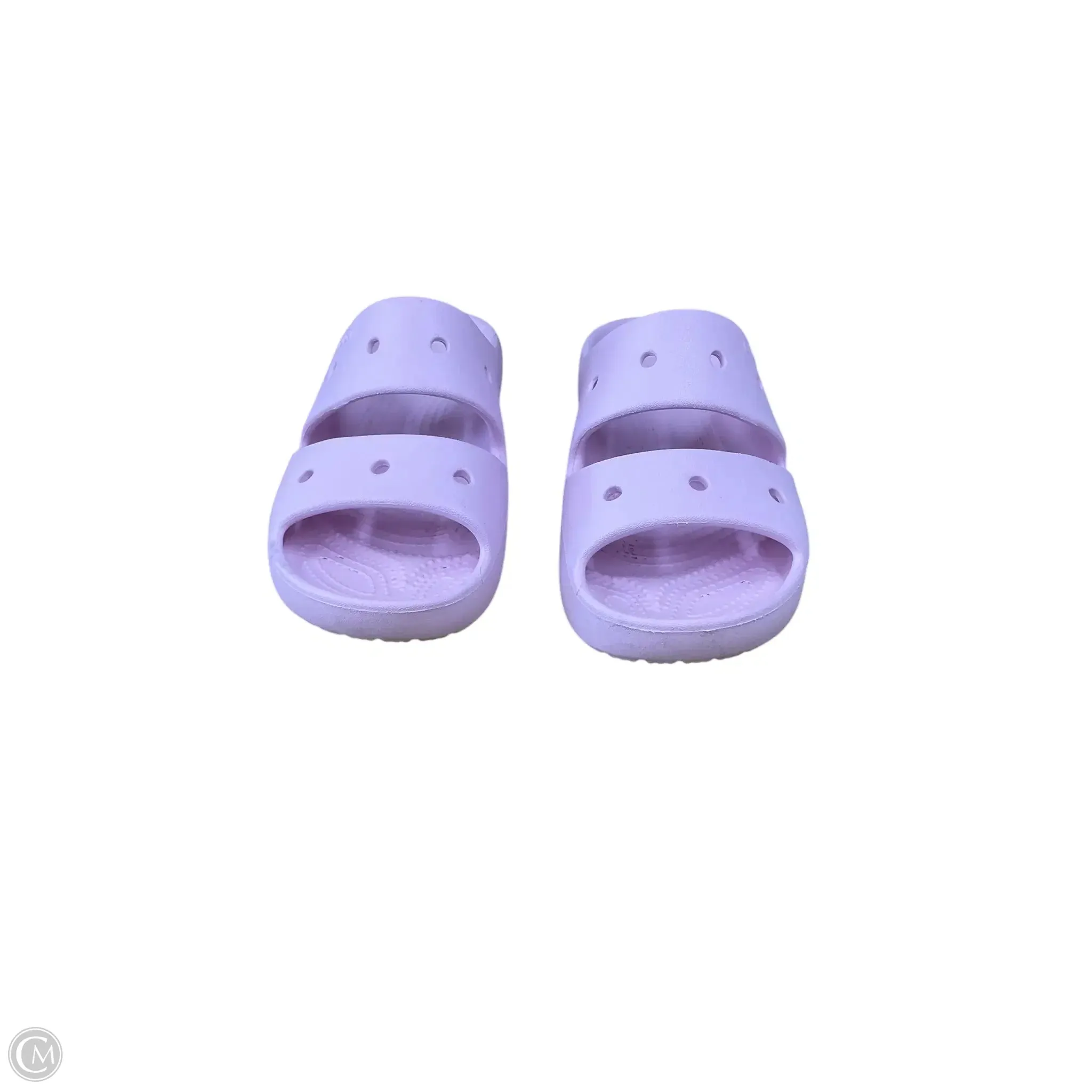 Sandals Flip Flops By Crocs In Pink, Size: 7
