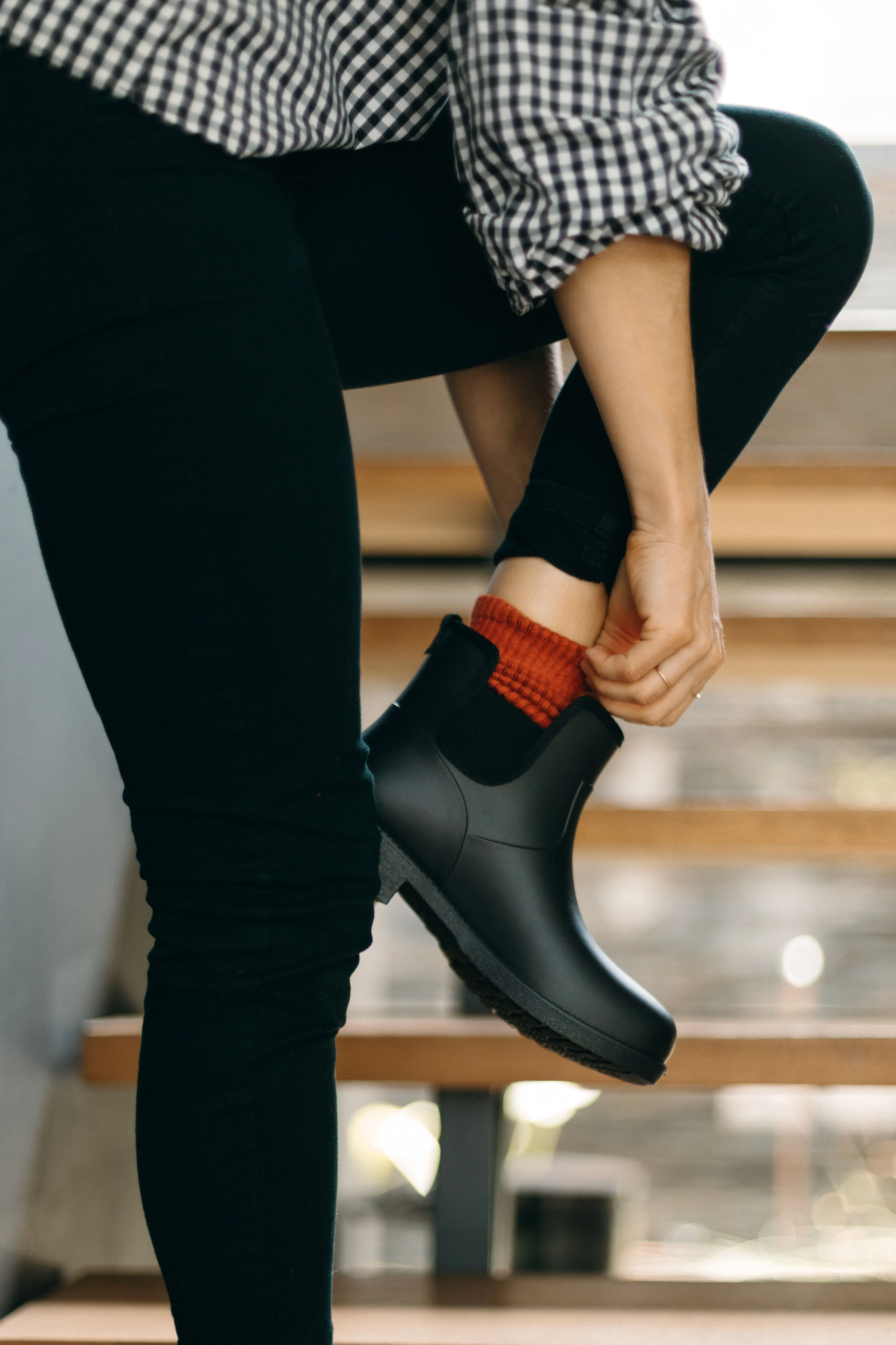 Sandton Chelsea Black Gumboot