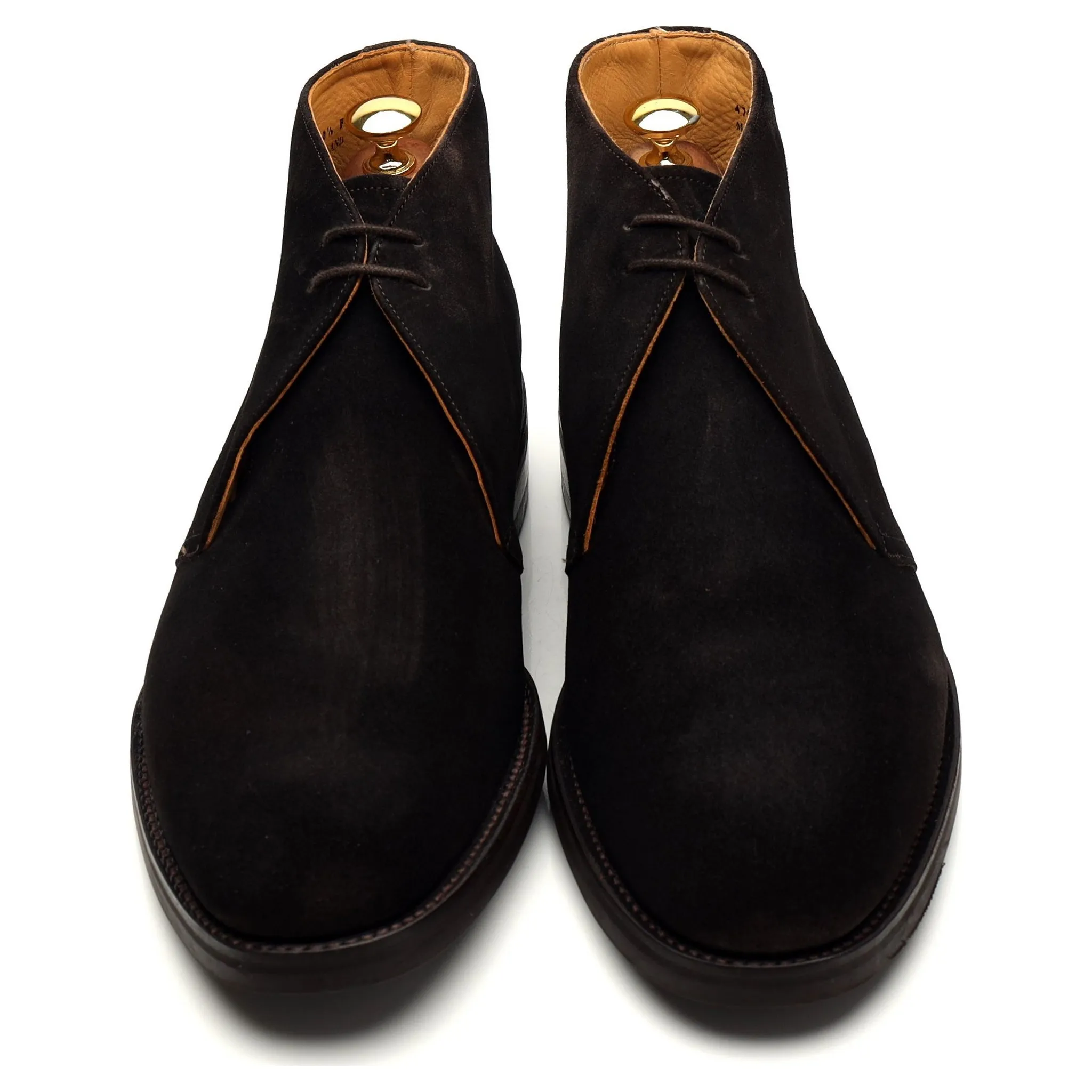 'Sandwell' Dark Brown Suede Chukka Boots UK 10.5 F