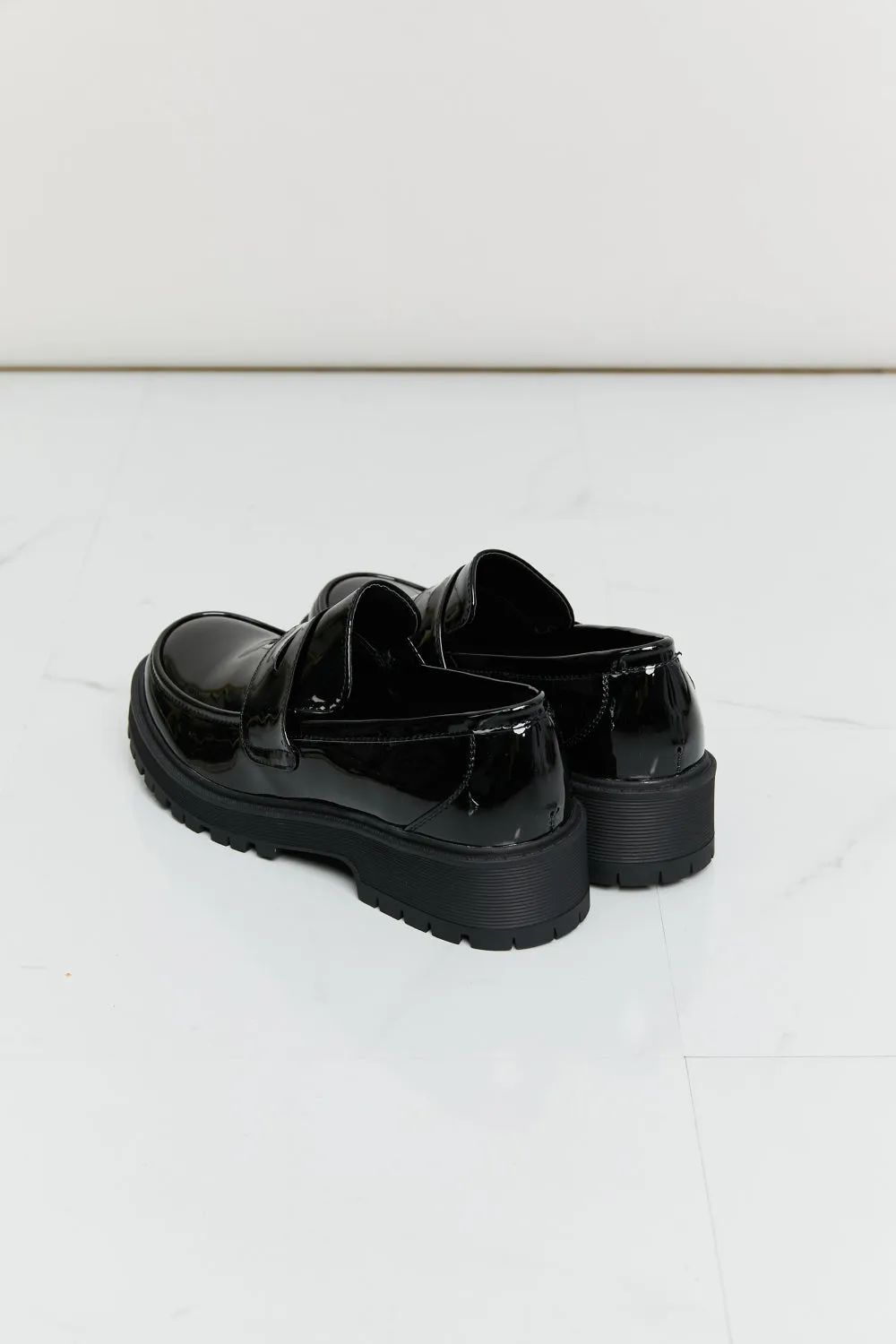 Selena Patent Round Toe Loafers