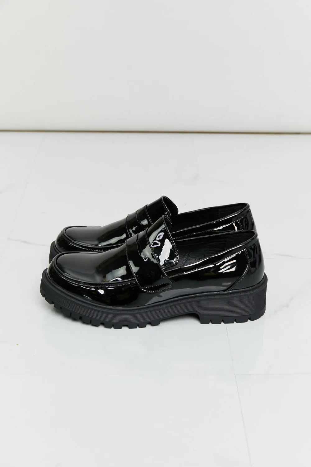 Selena Patent Round Toe Loafers