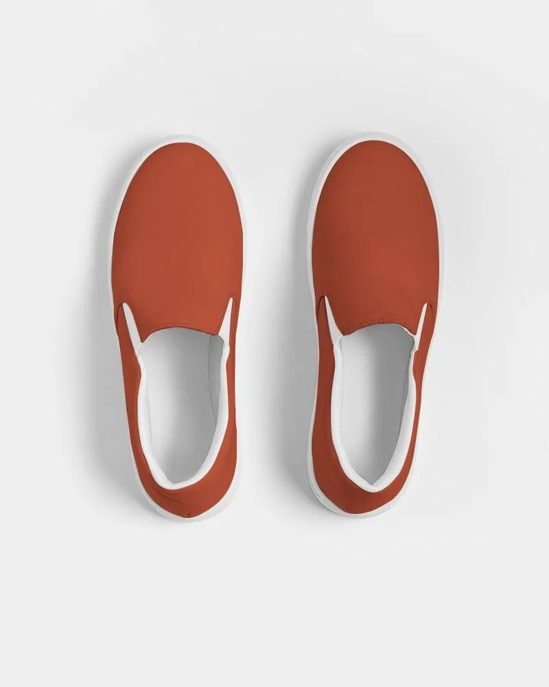 Shaded Orange Slip-On Canvas Sneakers | Men's | C0M88Y100K30