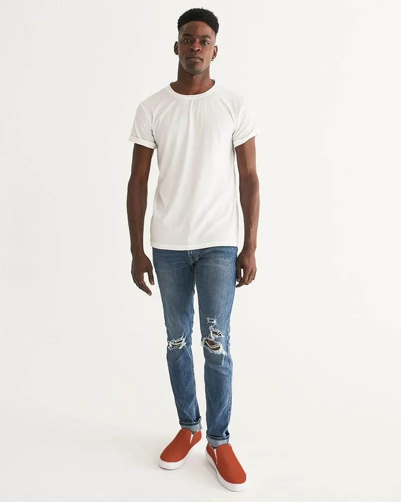 Shaded Orange Slip-On Canvas Sneakers | Men's | C0M88Y100K30