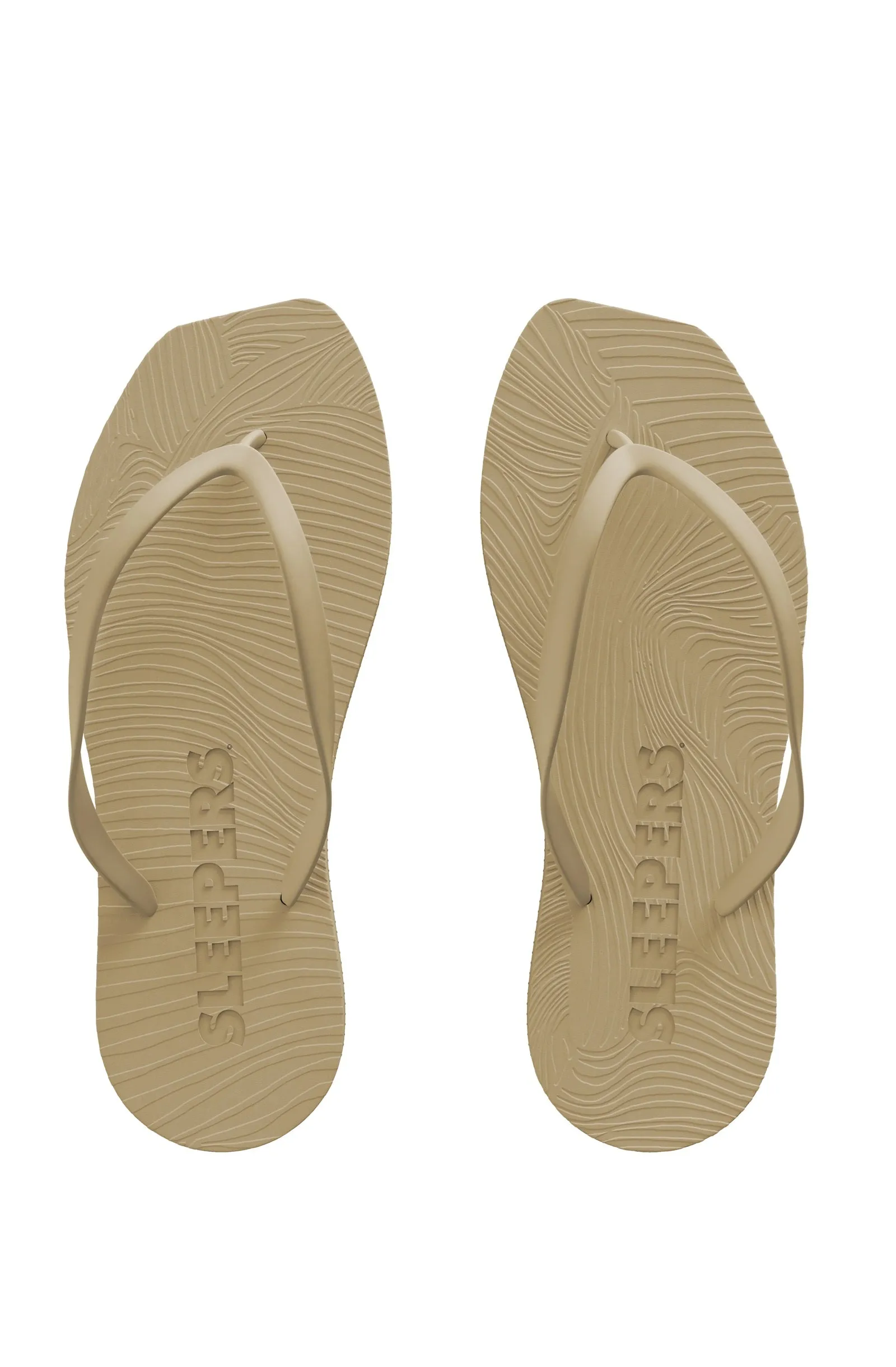 SLEEPERS Women Tapered Beige Flip Flops