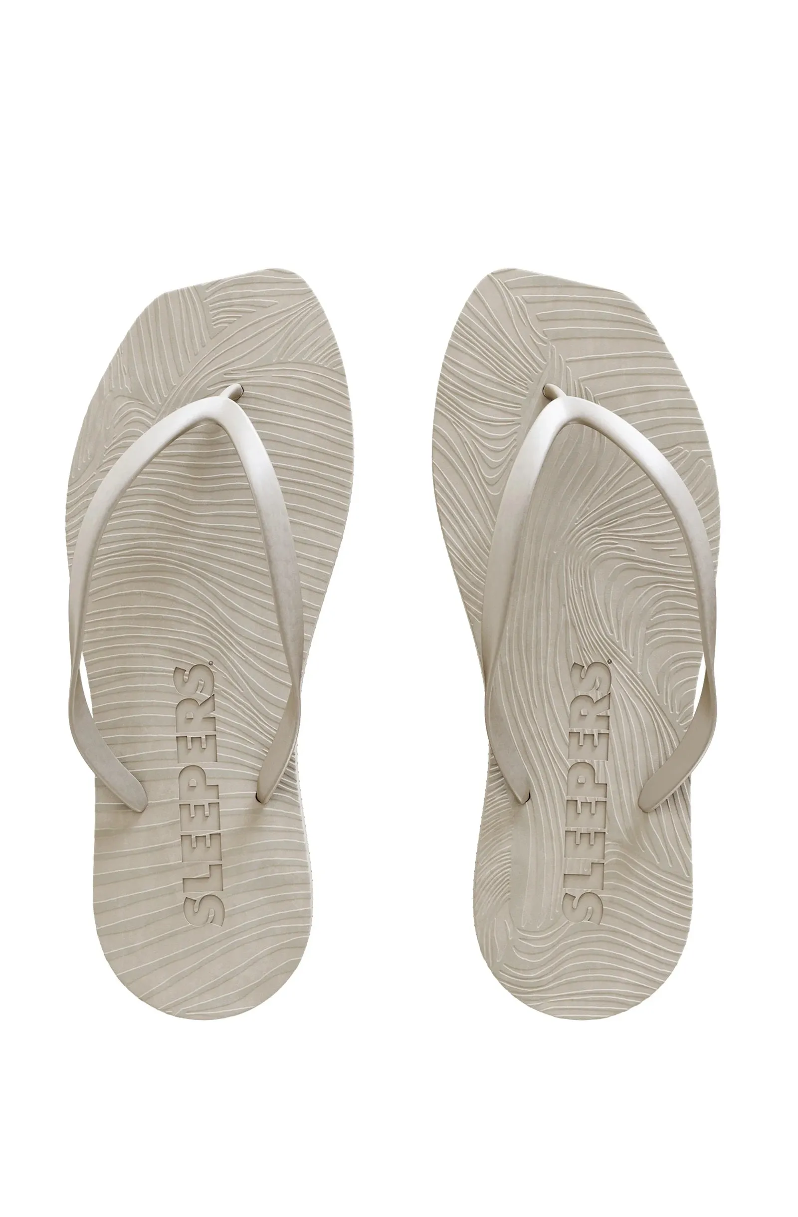 SLEEPERS Women Tapered Silver Flip Flops