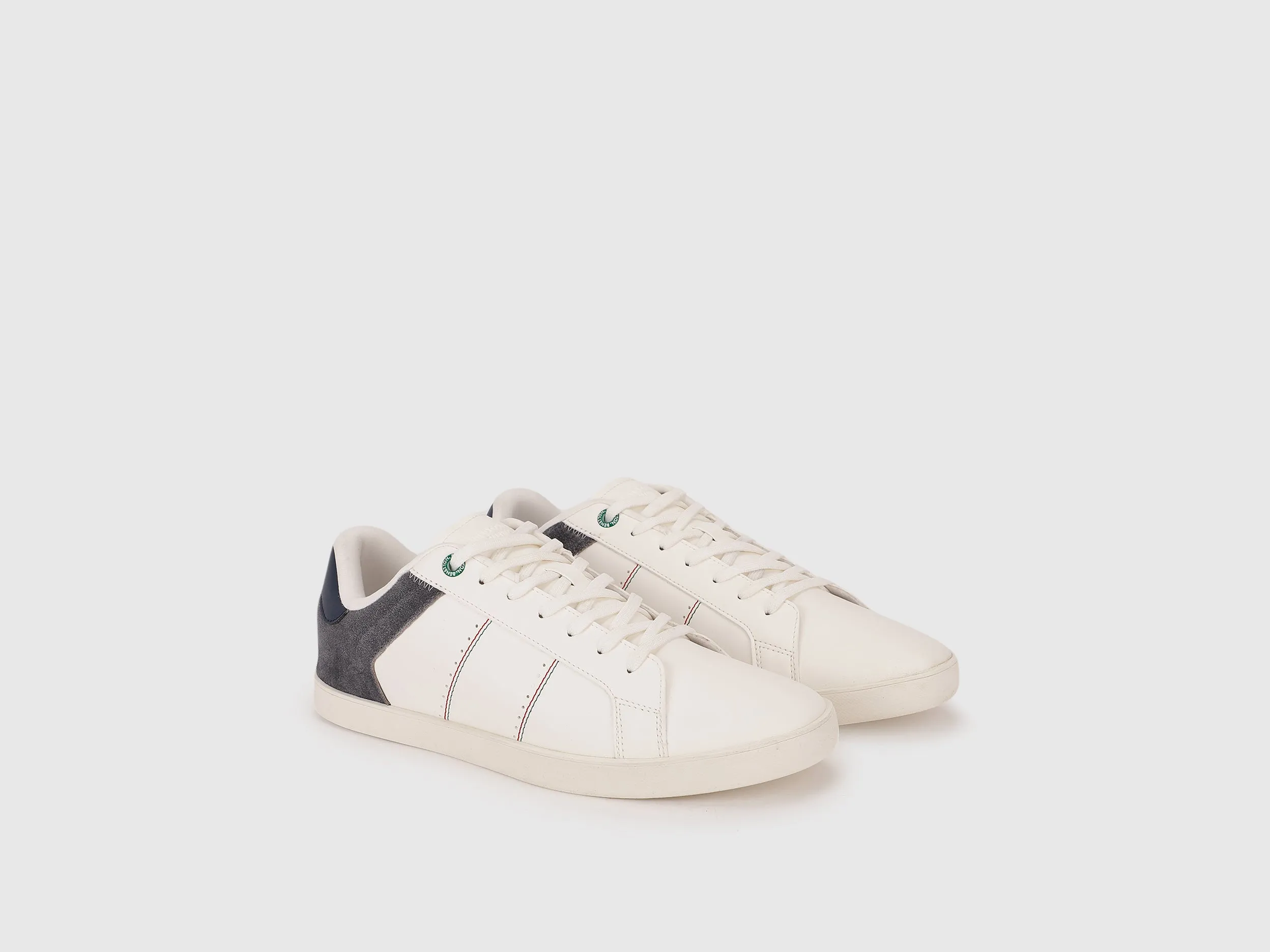 Solid Lace-Up Sneakers