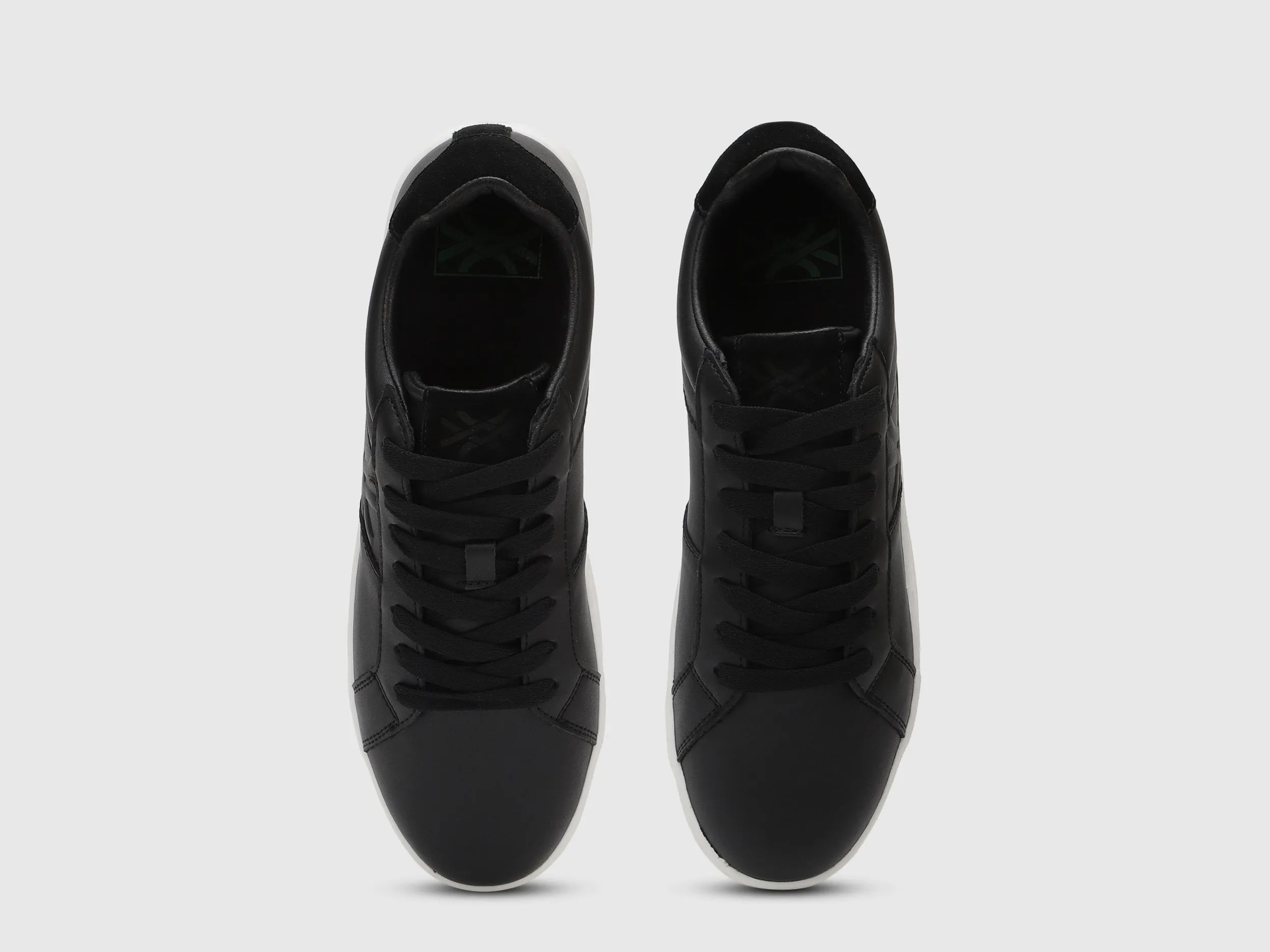 Solid Pattern Lace-Up Sneakers