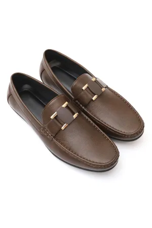 SQUARE-BIT LOAFERS-COFFEE