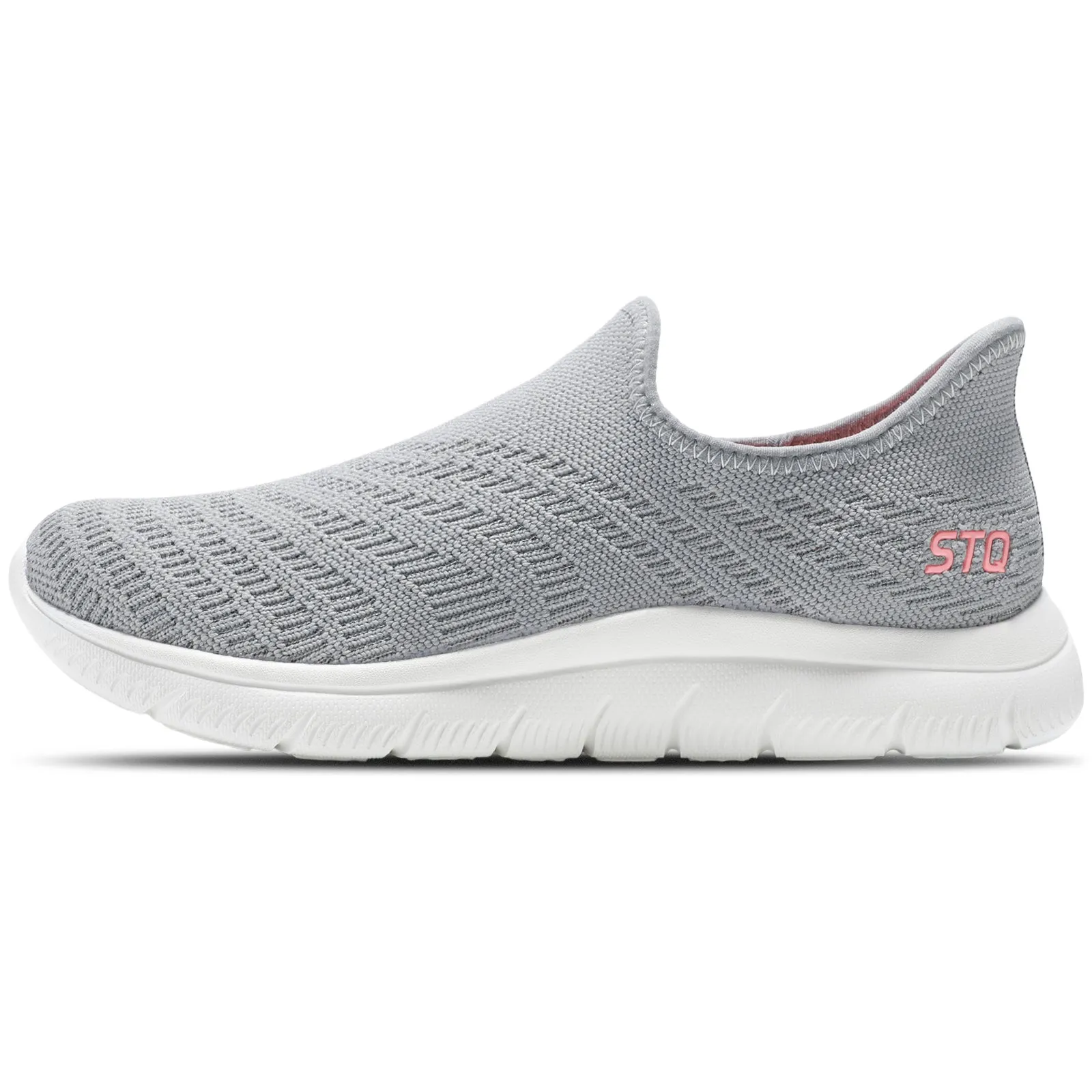 STQ Slip on Sneakers Women Walking Shoes Orthopedic Tennis Arch Support Orthopedic Maternity Elderly Plantar Fasciitis Standing Comfort Workout Travelling