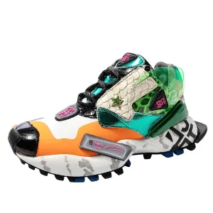 Street Style Women's Chunky Sneakers  Fashion Brand Women Flat Platform Shoe Breathable Women Trainers Footwear