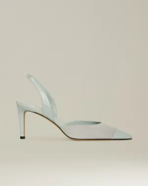 SUEDE SLINGBACK PUMPS