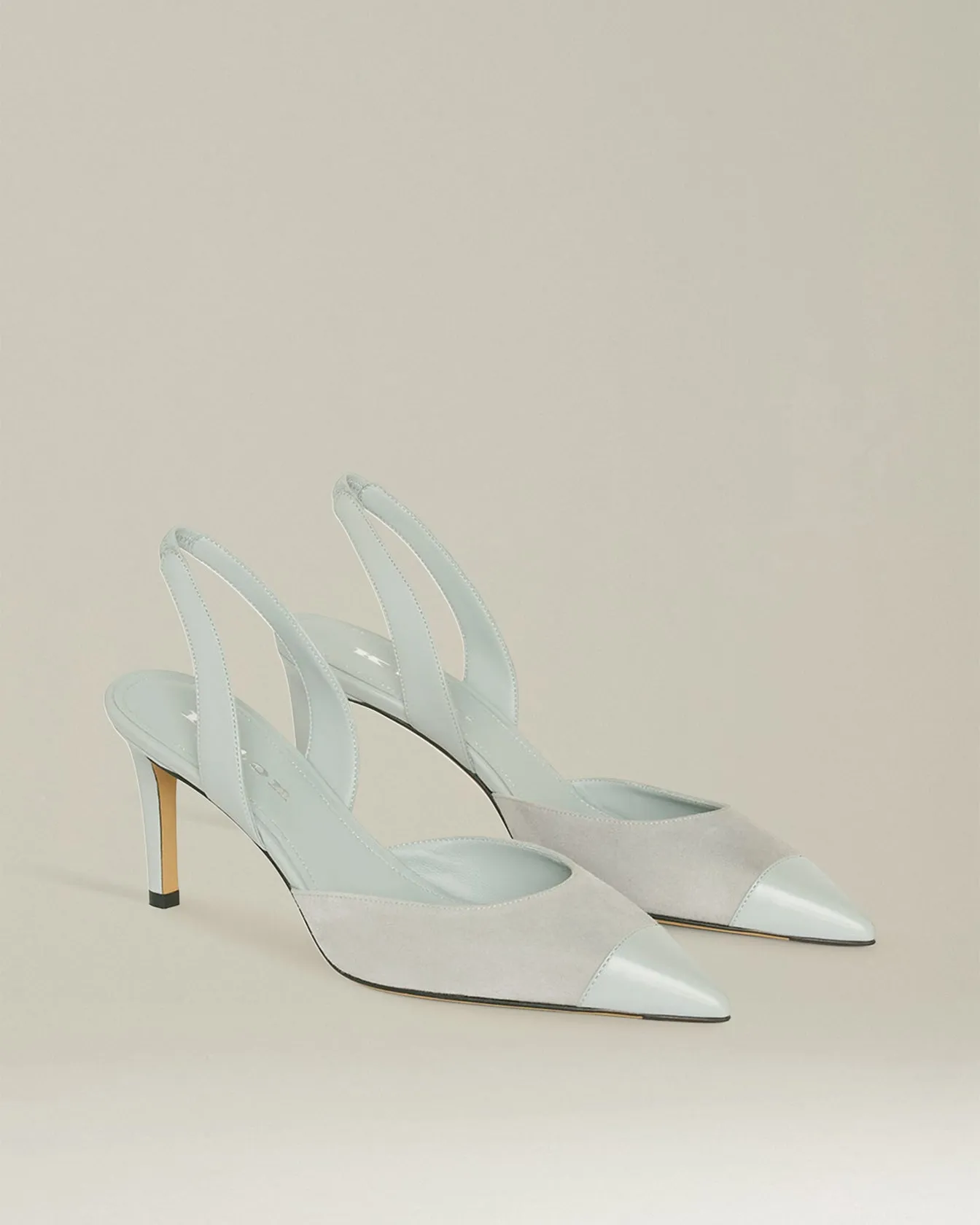 SUEDE SLINGBACK PUMPS